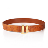 BENE B Leather Belt in Buffalo XL Gator