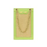 Catherine Cellphone Pouch in Raffia & Spring