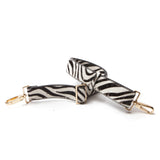 Allain Strap in Zebra Calf Hair