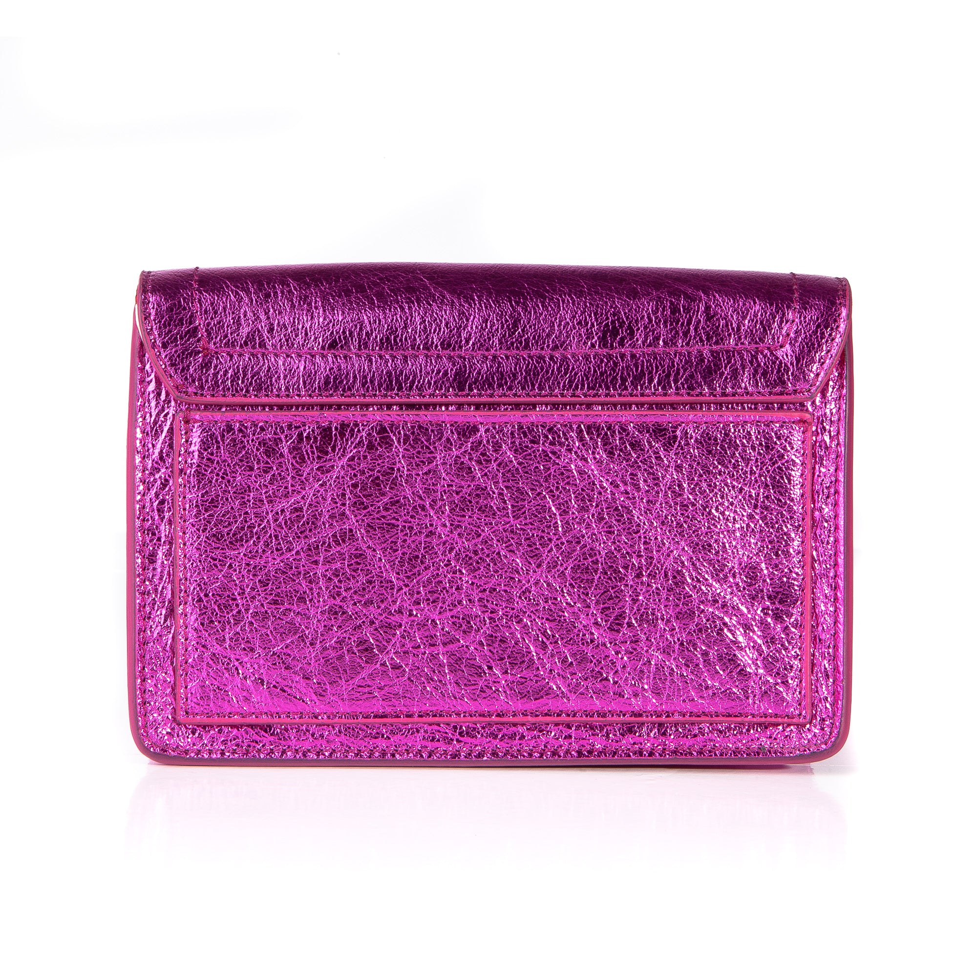 Hot Pink Metallic Quilted Purse – Embellish Boutique TX