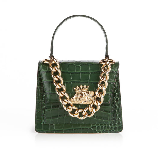 The Alexa Pulitzer for BENe Isabel in Military Croc – BENE Handbags